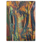 abstraktes Tigerauge Klemmbrett (Rückseite)