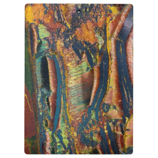 abstraktes Tigerauge Klemmbrett (Rückseite)