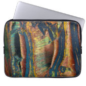 abstraktes Tigerauge Laptopschutzhülle (Vorderseite)