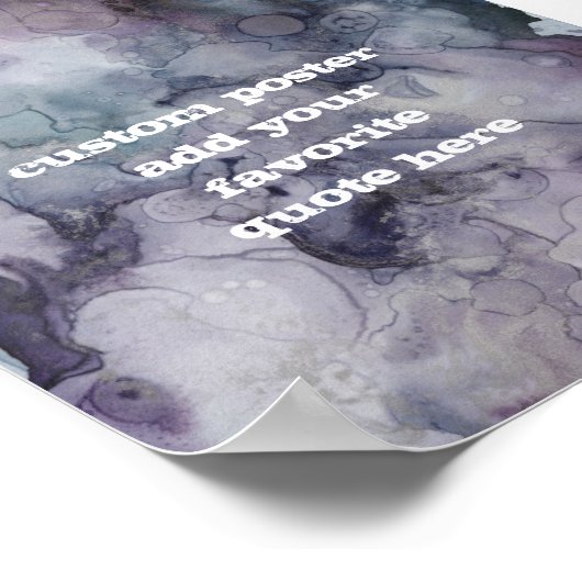abstraktes Tintendesign - eigene Offerte hinzufüge Poster (Ecke)