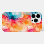 Abstraktes Tintenmuster iPhone Hülle (Rückseite (Horizontal))