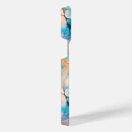 Abstraktes Tintenmuster iPhone Hülle (Rechte Seite)