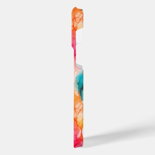 Abstraktes Tintenmuster iPhone Hülle (Linke Seite)