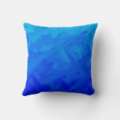 Abstraktes Tissue Paper mit blauem Gradient Kissen (Rückseite)