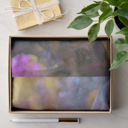 Abstraktes Tissue Paper mit wunderschönen Herbstle Seidenpapier (Geschenk)