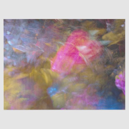 Abstraktes Tissue Paper mit wunderschönen Herbstle Seidenpapier (Vorderseite)