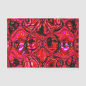 abstraktes Tissue Paper "Molten Red" Seidenpapier (Vorderseite)