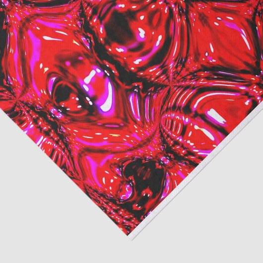 abstraktes Tissue Paper "Molten Red" Seidenpapier (Ausschnitt)