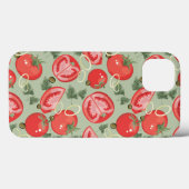 Abstraktes Tomatenmuster Case-Mate iPhone Hülle (Rückseite (Horizontal))