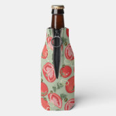 Abstraktes Tomatenmuster Flaschenkühler (Flasche Rückseite)