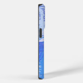 Abstraktes Tossed Türkis und Lila Case-Mate iPhone Hülle (Rückseite / Rechts)