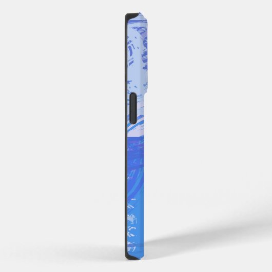 Abstraktes Tossed Türkis und Lila Case-Mate iPhone Hülle (Rückseite / Rechts)