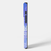 Abstraktes Tossed Türkis und Lila Case-Mate iPhone Hülle (Rückseite / Links)