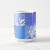 Abstraktes Tossed Türkis und Lila Kaffeetasse (Mittel)