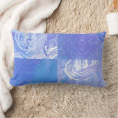 Abstraktes Tossed Türkis und Lila Lendenkissen (Decke)