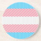 Abstraktes Transgender-Prix-Flag Getränkeuntersetzer (Vorne)