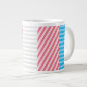 Abstraktes Transgender-Prix-Flag Jumbo-Tasse (Vorderseite Rechts)