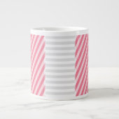 Abstraktes Transgender-Prix-Flag Jumbo-Tasse (Vorderseite)