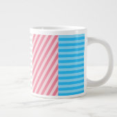 Abstraktes Transgender-Prix-Flag Jumbo-Tasse (Rechts)
