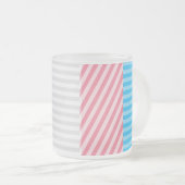Abstraktes Transgender-Prix-Flag Mattglastasse (VorderseiteRechts)