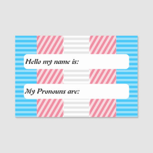 Abstraktes Transgender-Prix-Flag Namensschild