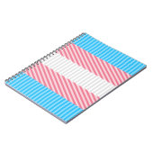 Abstraktes Transgender-Prix-Flag Notizblock (Linke Seite)