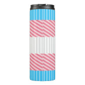 Abstraktes Transgender-Prix-Flag Thermosbecher (Rückseite)
