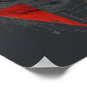 Abstraktes Trash Polka Eye Plakat (Ecke)