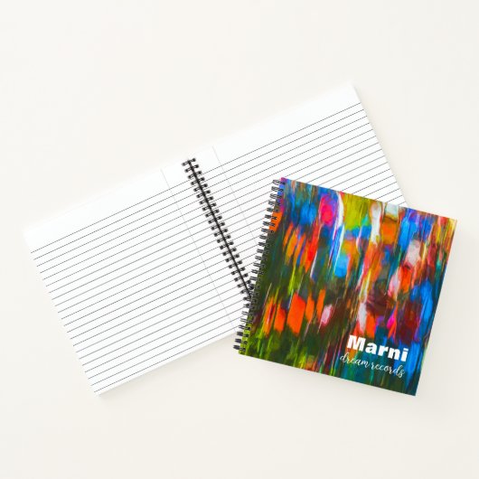 Abstraktes Traumjournal mit herrlichen Farben Notizblock (Innenseite)