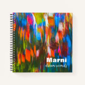 Abstraktes Traumjournal mit herrlichen Farben Notizblock (Vorderseite)
