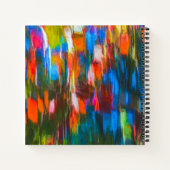 Abstraktes Traumjournal mit herrlichen Farben Notizblock (Rückseite)