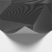 Abstraktes, trendiges, modernes, einfaches Linienm Geschenkpapier (Ecke)