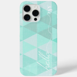 Abstraktes Triangle Aqua Hipster Muster Case-Mate iPhone Hülle