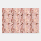 Abstraktes Trio in Rosa Geschenkpapier Set (Vorderseite 2)