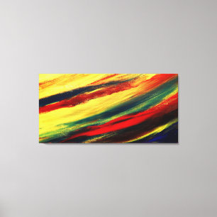 Abstraktes Triptychummanteltes, farbiges Acryl Leinwanddruck