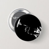 Abstraktes Trompete-Knopf-Abzeichen Button (Vorne & Hinten)