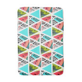 Abstraktes Tropenmuster Badematte (Vorderseite Vertikal)