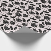 Abstraktes Tropical Monstero Palma Geschenkpapier (Ecke)
