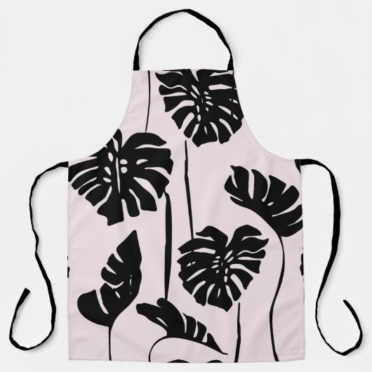 Abstraktes Tropical Monstero Palma Schürze (Vorderseite)