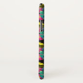 Abstraktes tropisches Beschaffenheits-Neonmuster Case-Mate iPhone Hülle (Hinten/Rechts)