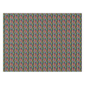 Abstraktes tropisches Beschaffenheits-Neonmuster Tischdecke (Vorderseite (Horizontal))