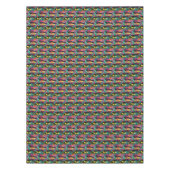 Abstraktes tropisches Beschaffenheits-Neonmuster Tischdecke (Vorderseite)