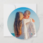 Abstraktes tropisches Foto Einladung (Rückseite)