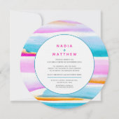 Abstraktes tropisches Foto Einladung (Vorderseite)