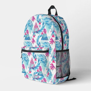 Abstraktes tropisches Leaf-Muster Bedruckter Rucksack