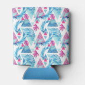 Abstraktes tropisches Leaf-Muster Dosenkühler (Rückseite)