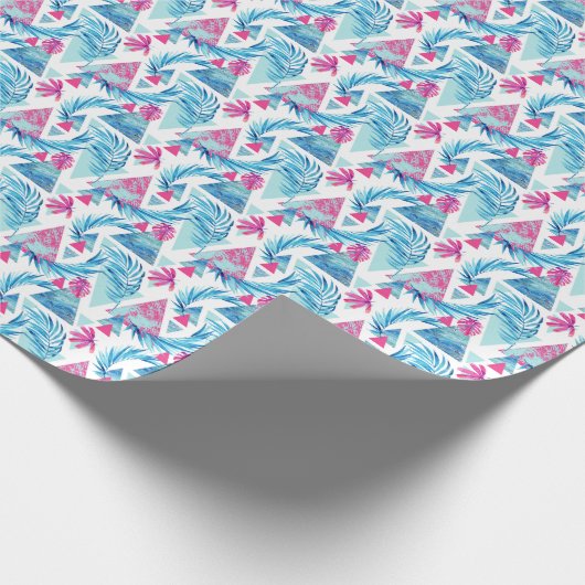 Abstraktes tropisches Leaf-Muster Geschenkpapier (Ecke)