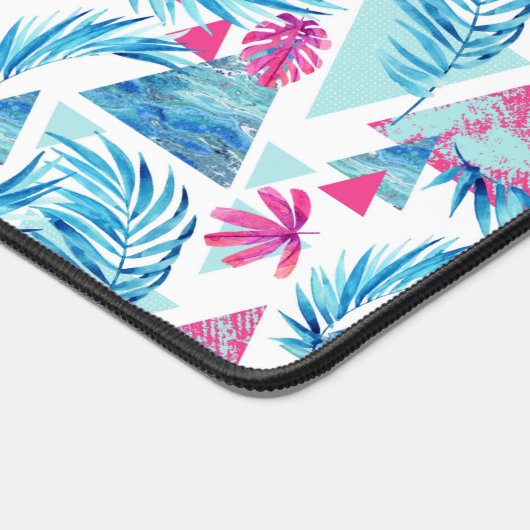 Abstraktes tropisches Leaf-Muster Schreibtischunterlage (Ecke)