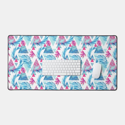 Abstraktes tropisches Leaf-Muster Schreibtischunterlage (Tastatur & Maus)