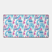 Abstraktes tropisches Leaf-Muster Schreibtischunterlage (Vorderseite)